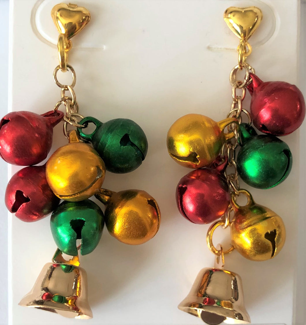 A320 Holiday Bell Earrings