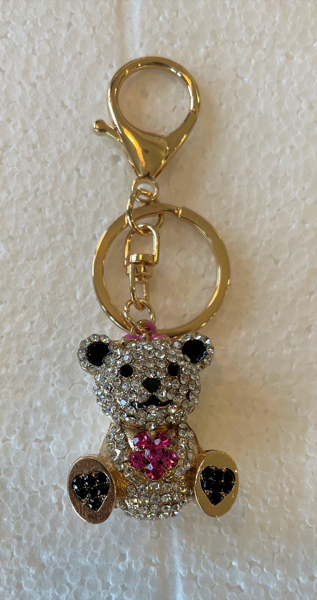 AAPB 060 Crystal Teddy Bear Purse Bling