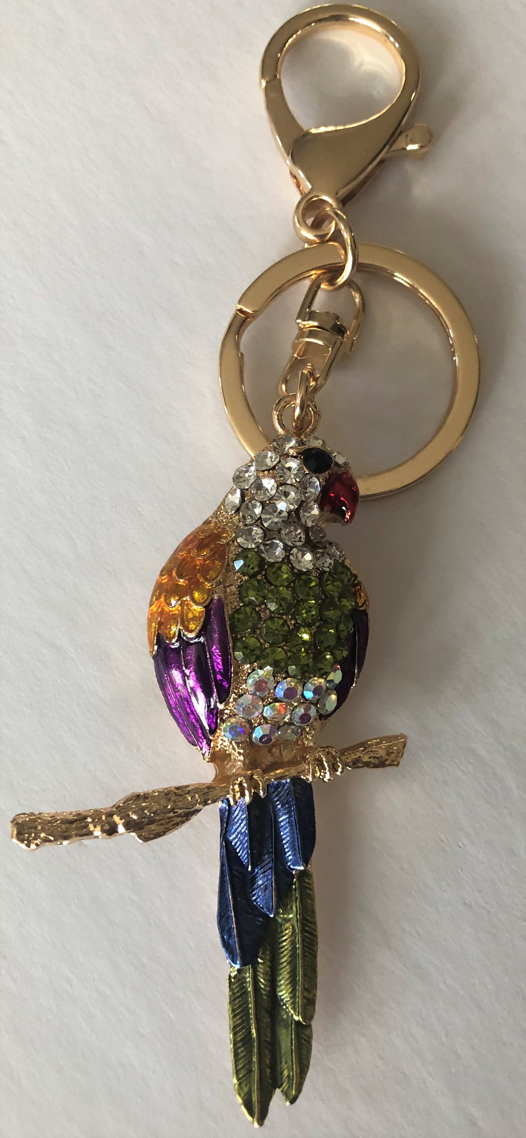 AAPB200 Crystal Parrot Purse Bling