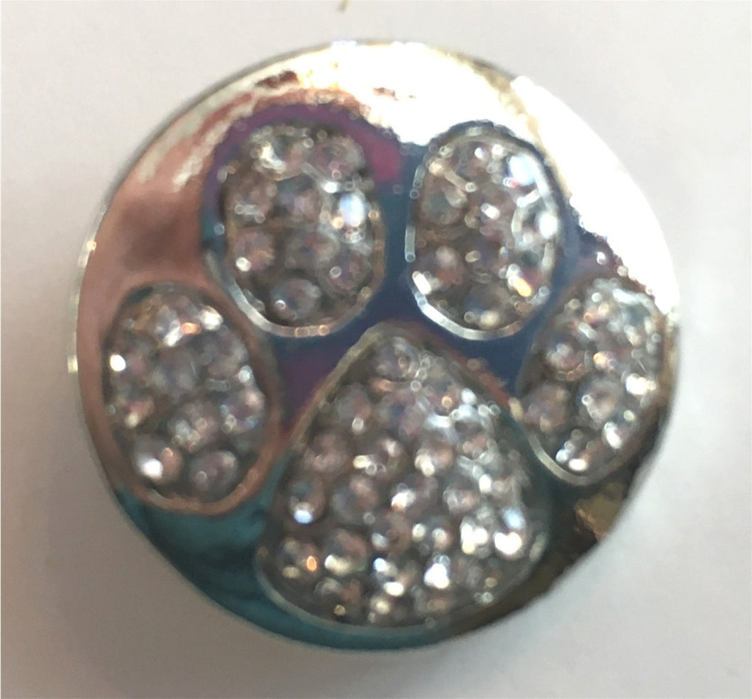 B4000A Silver Paw Print
