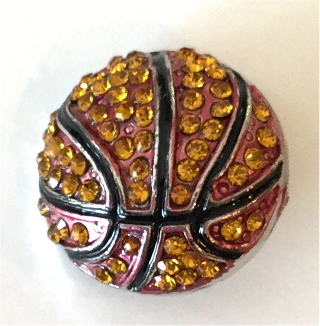 B4300 Crystal Basketball Button