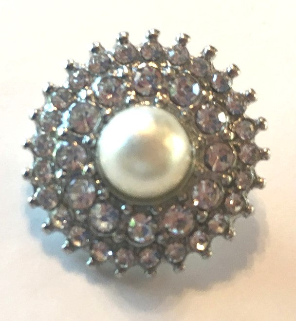 B6700 Round Crystal with Pearl