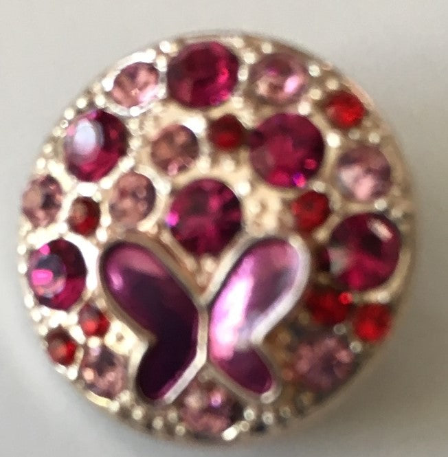 B6202 Berry Butterfly Button