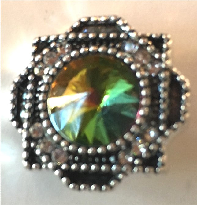 B9020 Rainbow Flower Button