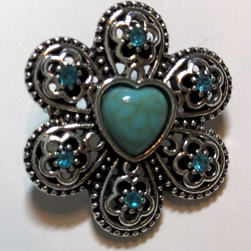 B9710 Turquoise Flower