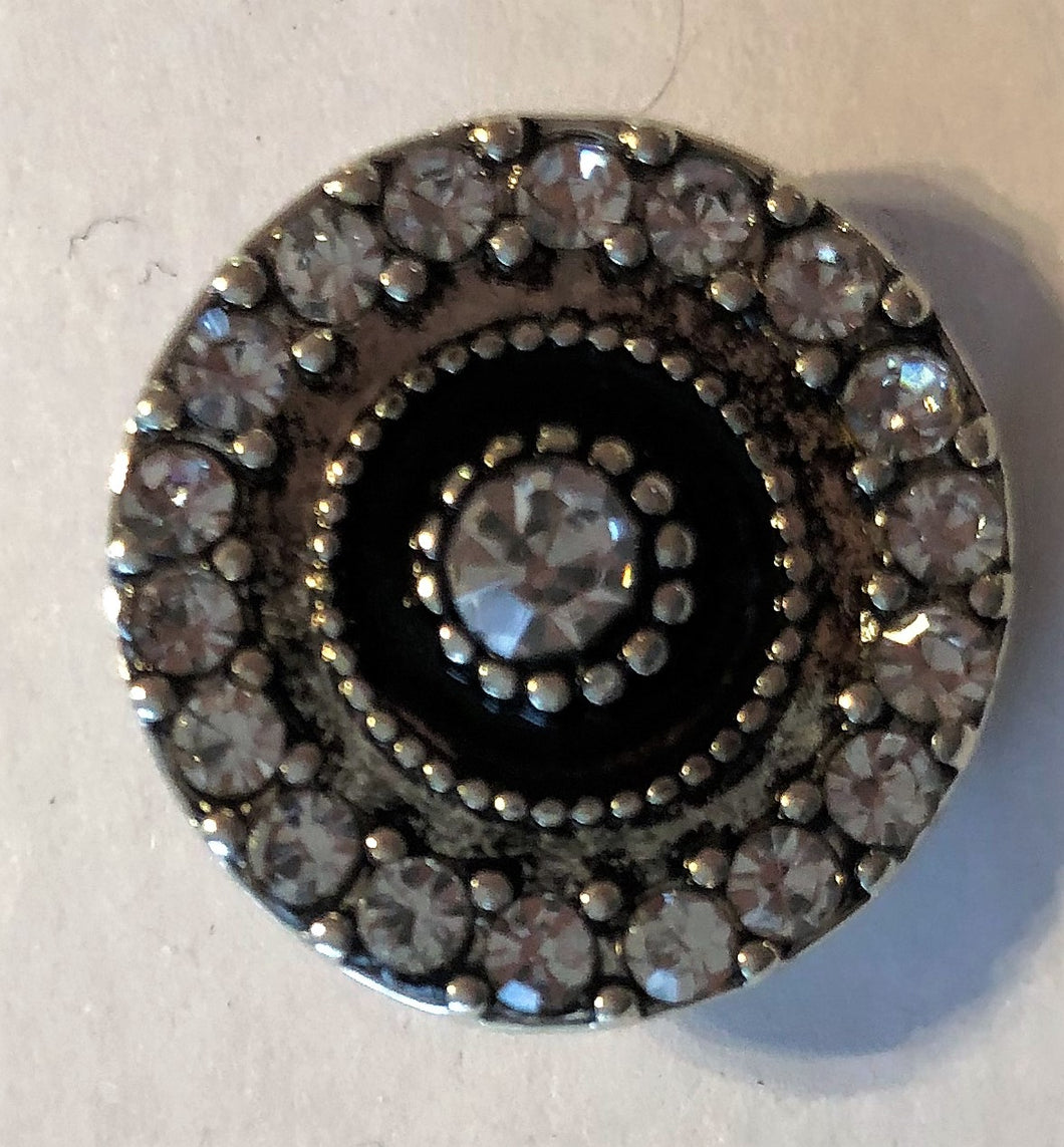 B9850 Round Crystal Button