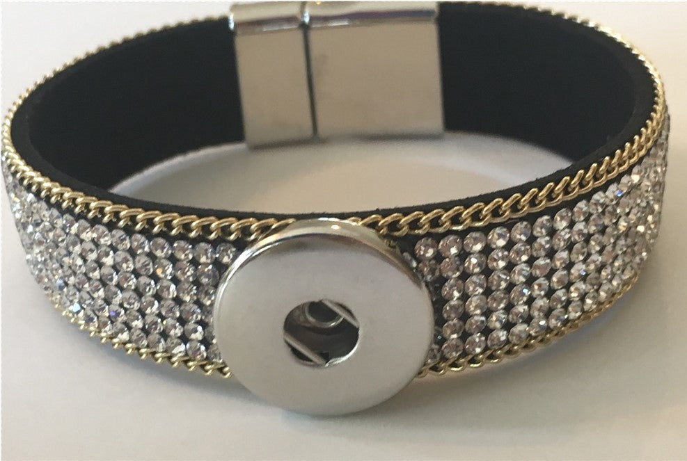 BR9001 Crystal Magnetic closure Bracelet