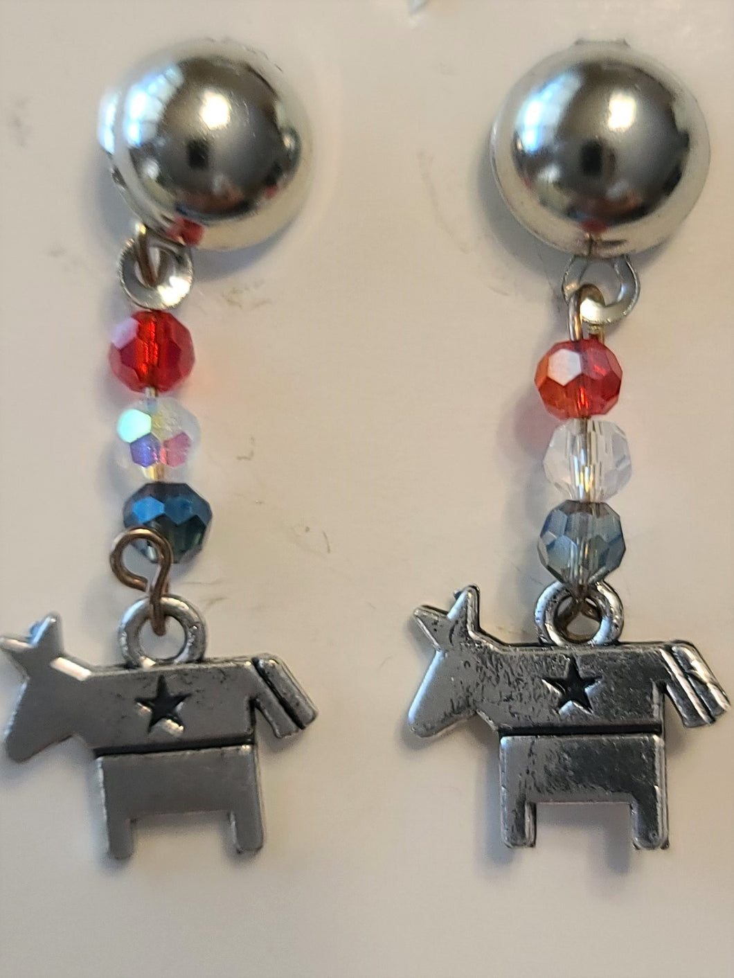 PED100 Politics Democrat Earrings