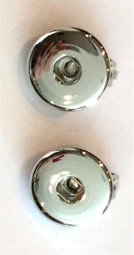 E500  Snap Button Post Earrings