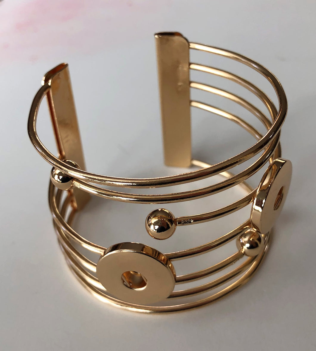 GBR1200A Goldtone Cuff Bracelet