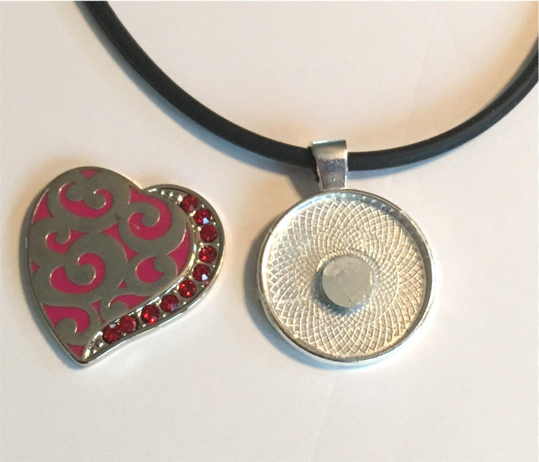 GM1900 LG Red Heart Ball Marker