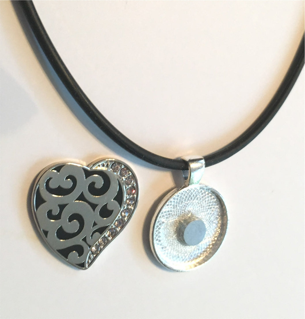 GM2000 Large Black Heart Ball Marker