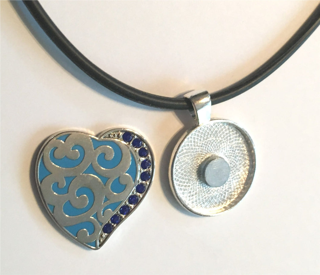 GM2100 Large Blue Heart Ball Marker