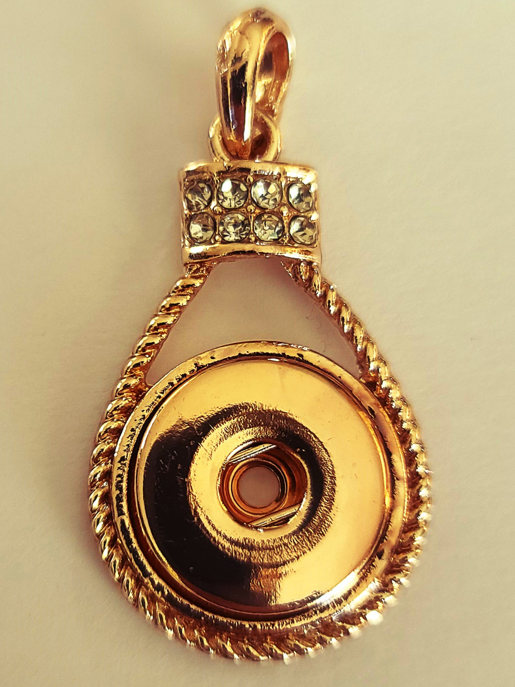 GP400 Rosegold Crystal Drop Pendant
