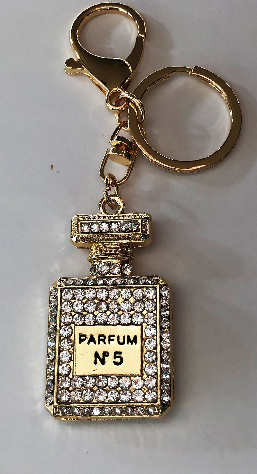 AAPB 340 Crystal Perfum No 5 Bottle Purse Bling