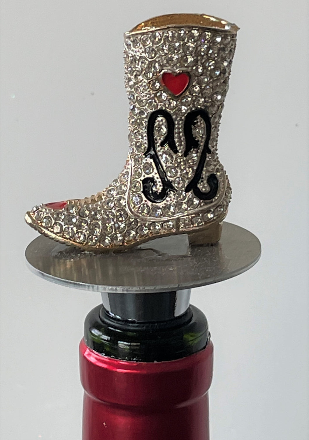 Wine bottle Stopper Crystal Boot