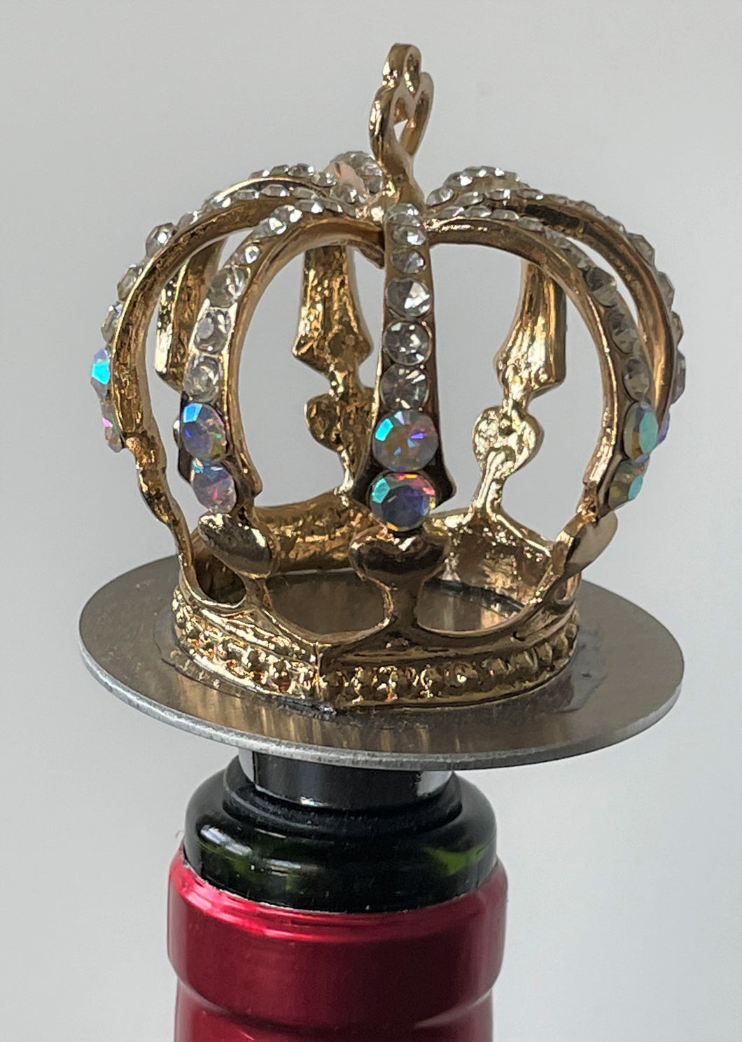 Wine Bottle Stopper Crystal Crown