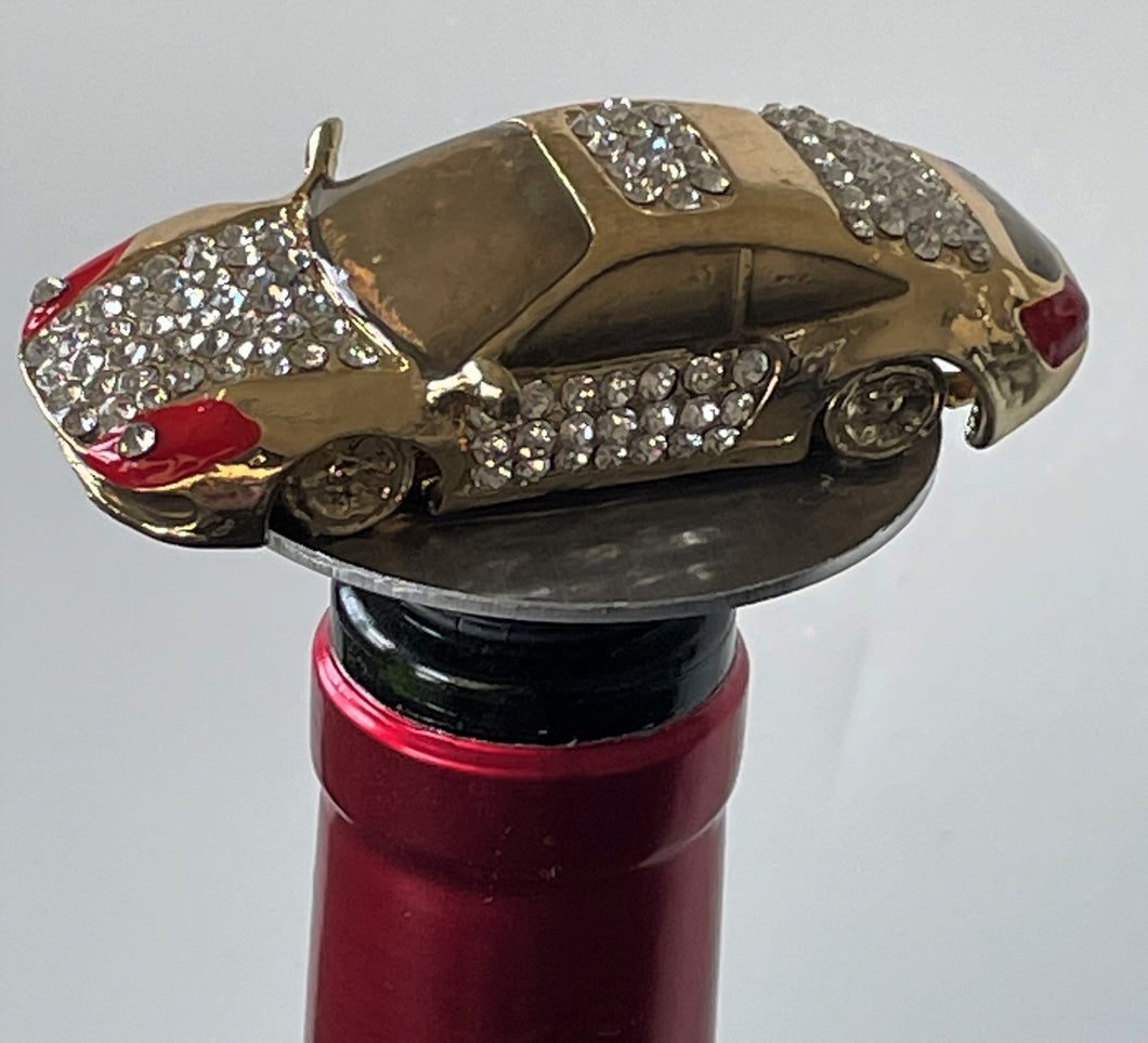 Wine Bottle Stopper Race Car