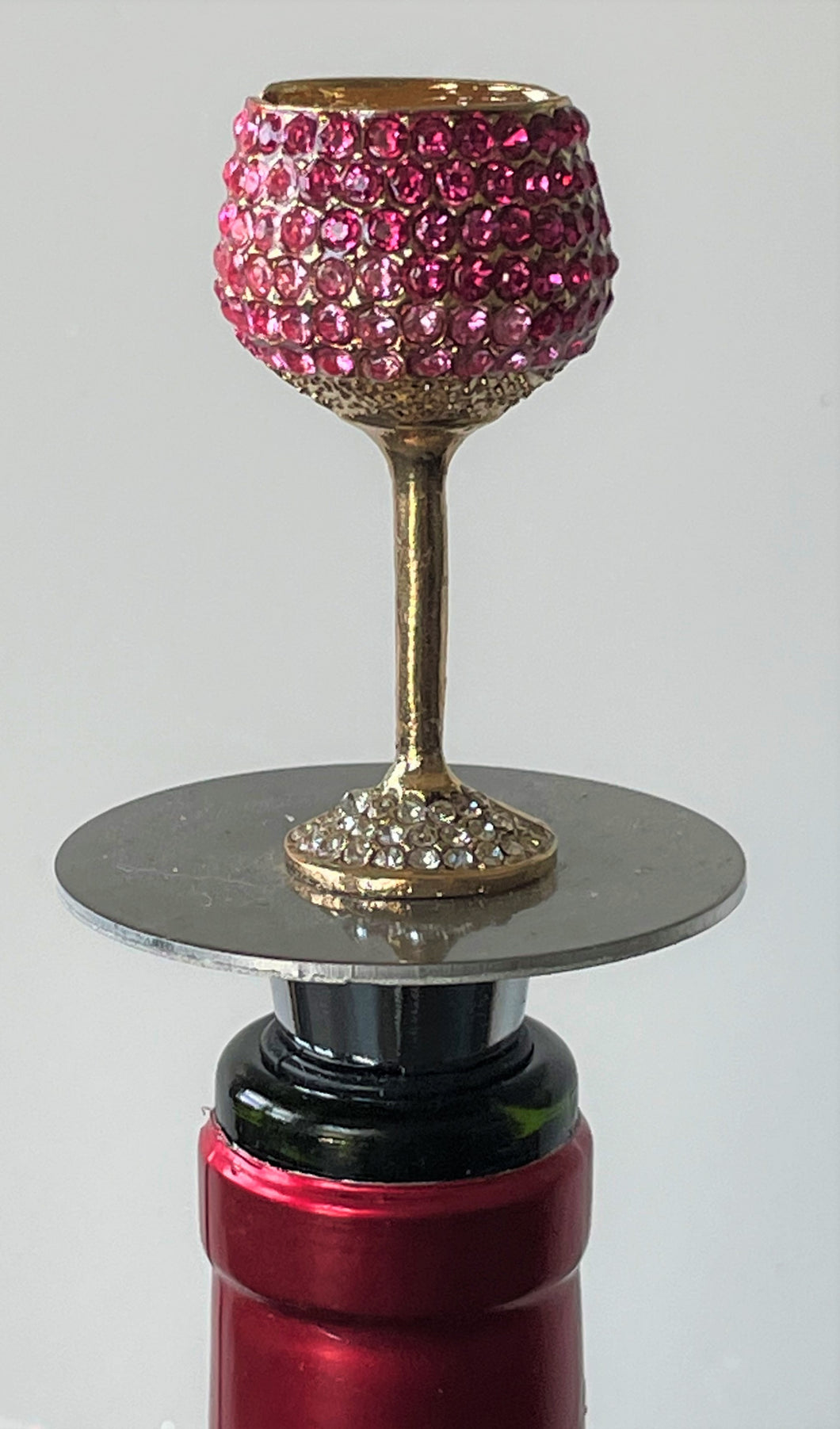 Wine Bottle Stopper Crystal Wine Glass