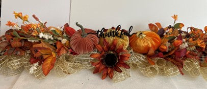 Wreath Thanksgiving Pumpkin Centerpiece