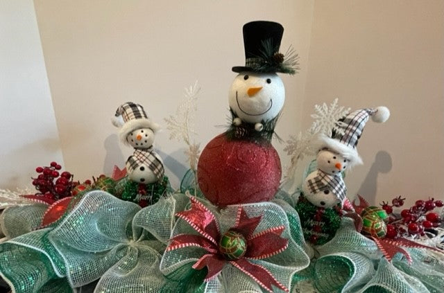 Wreath Snowman Centerpiece/Garland 3