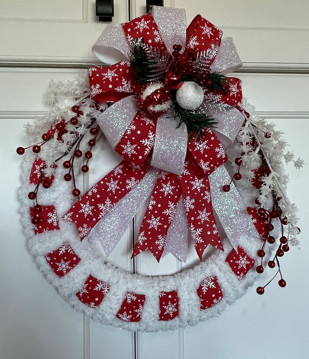 Wreath Holiday snowflake Christmas Wreath