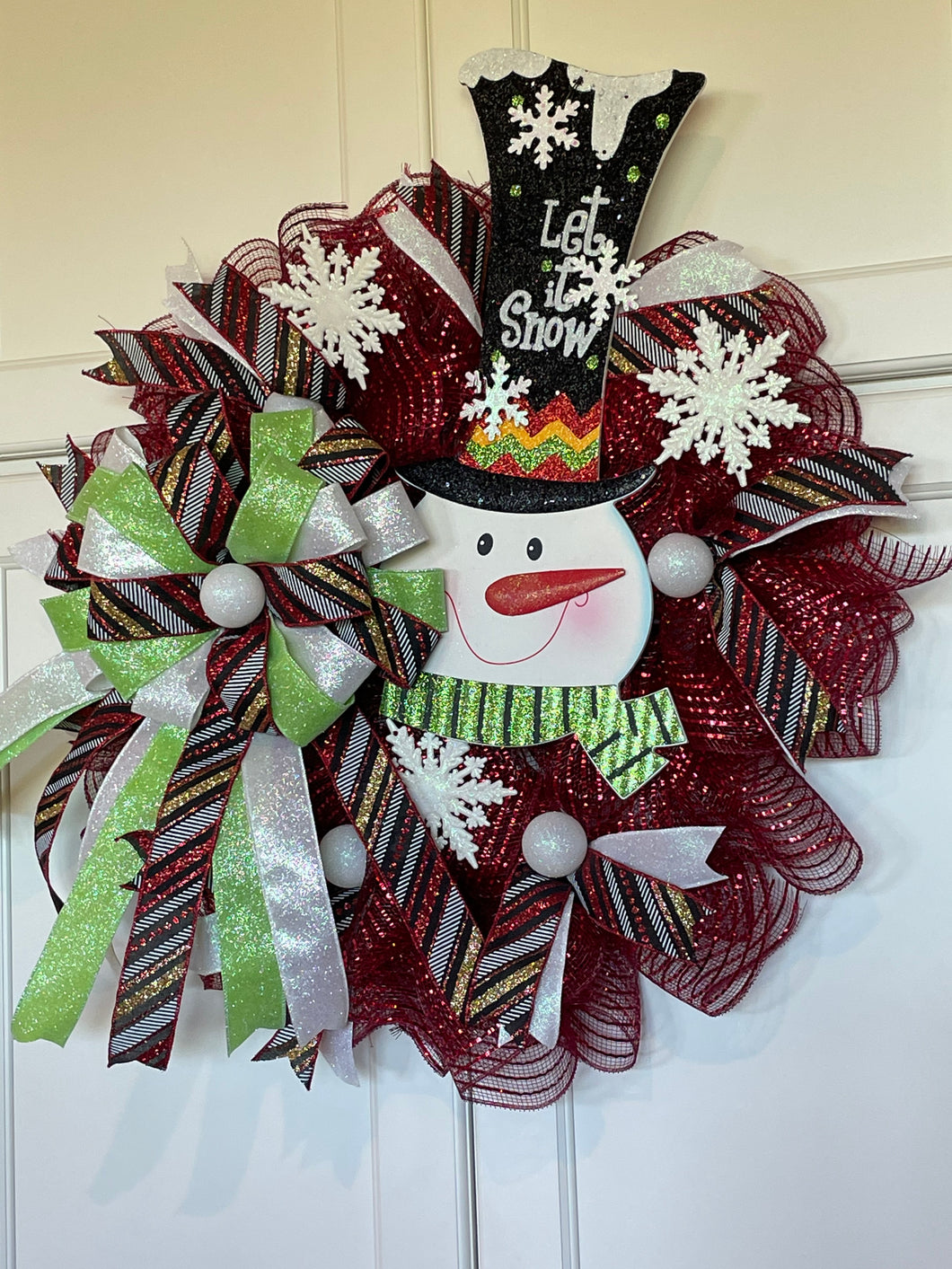 Wreath Dazzling Snowman